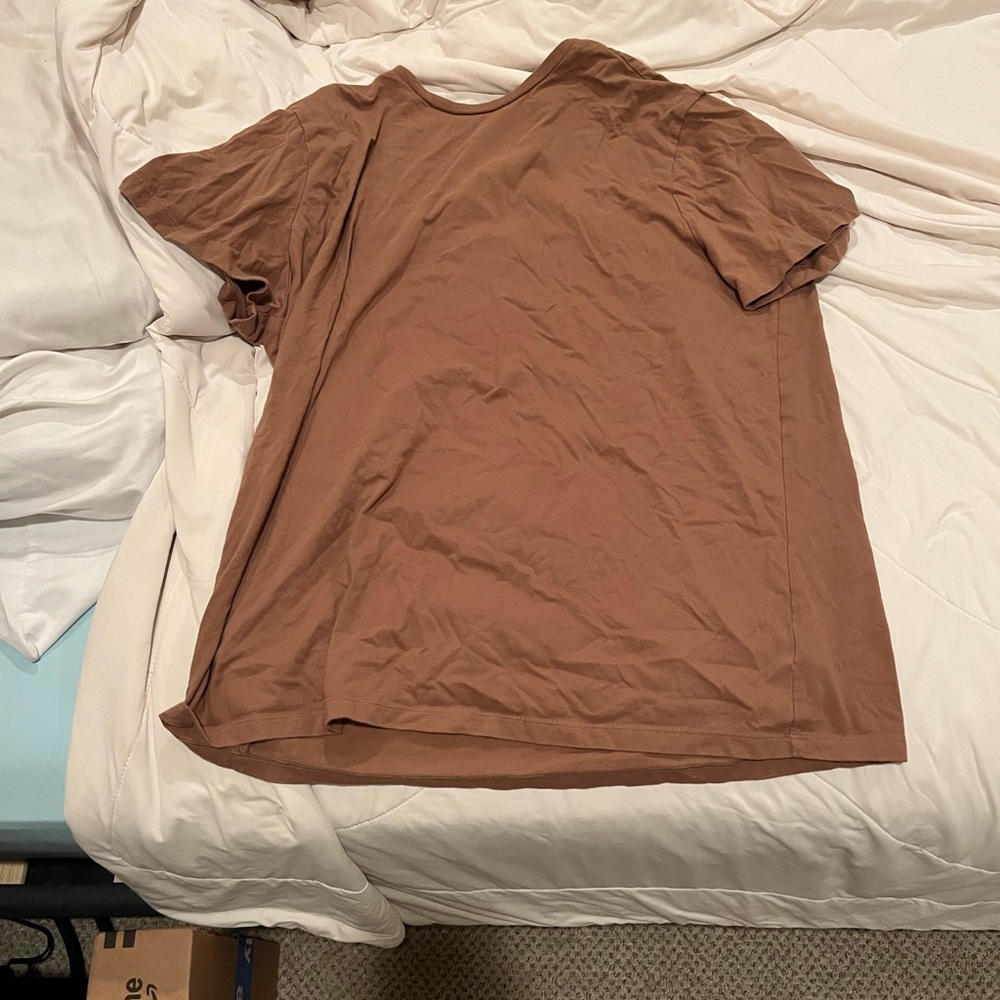 Target Men's Short Sleeve Brown Tee